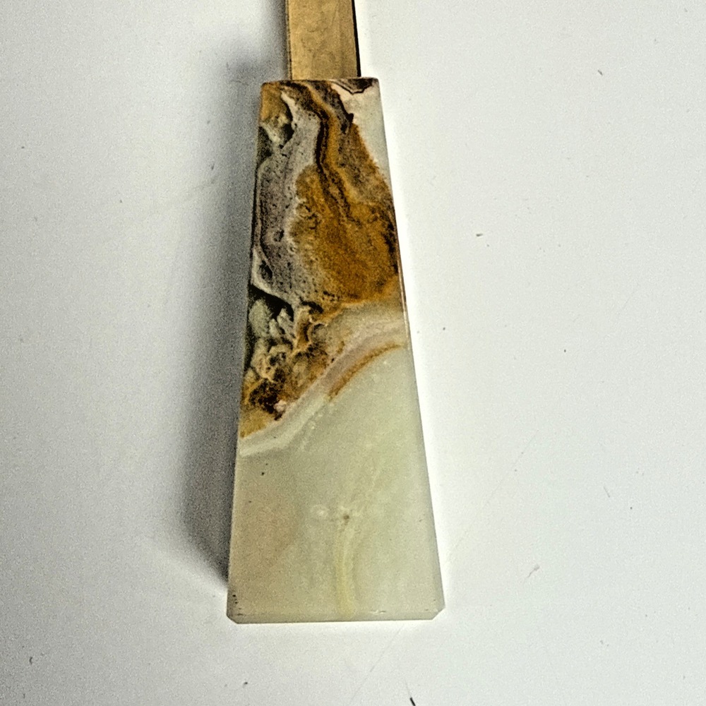 Onyx Italian Marble Rocker‎ Desk Ink Blotter & Letter Opener - Picture 11 of 14